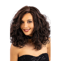 Hnedá vlnité parochňa s čiernymi odleskami